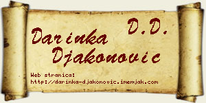 Darinka Đakonović vizit kartica